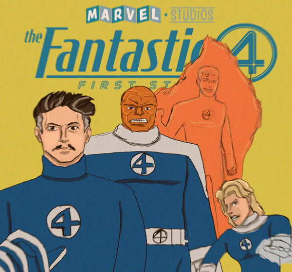 Drawing of Fantastic Four
