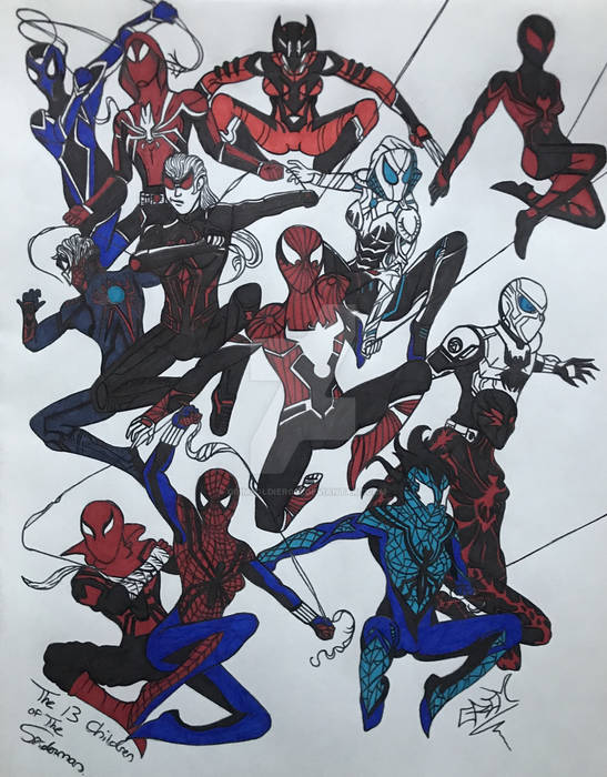 Alternate Version Drawing Spiderman
